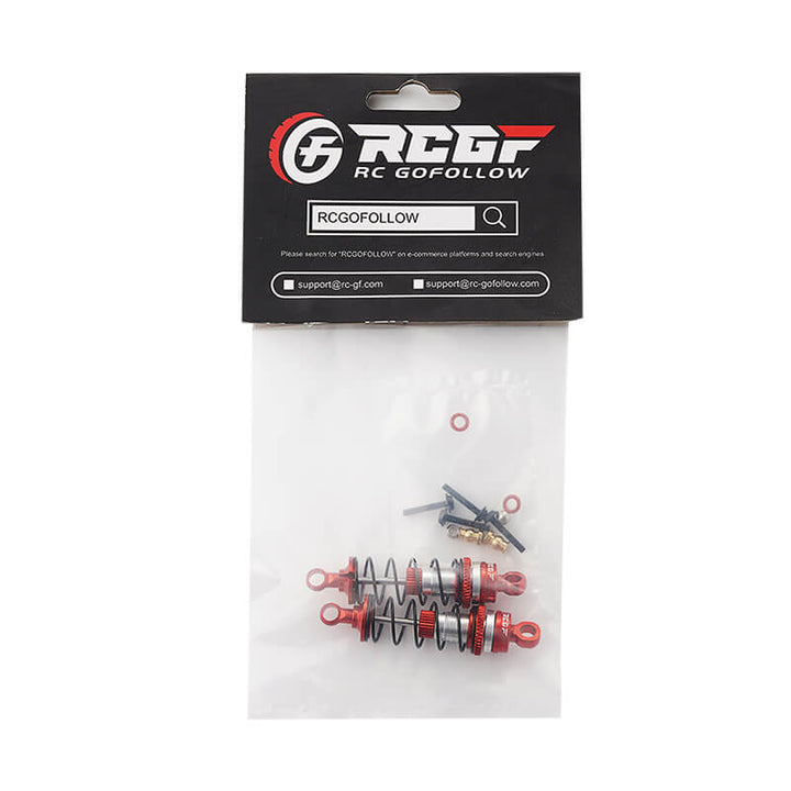 RCGOFOLLOW 1/16 Mini-B 1/18 Mini-T Losi 55mm Oil Filled Front Shock Absorber Upgrades,Red
