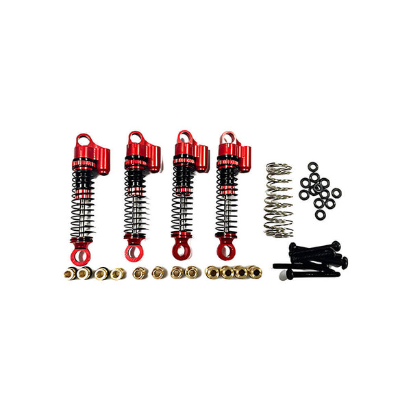 1/18 HobbyPlus CR18 Shocks Oil Type Front Rear Shock Upgrades Red