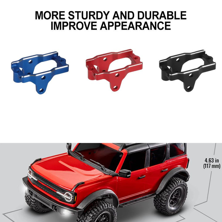 Cnc Aluminium Trx4m Utility Trailer Mit Anhänger Kupplung Für 1/18 Rc Crawler TRX4-M Fenr Bronco K10 High Trail Scale Zubehör