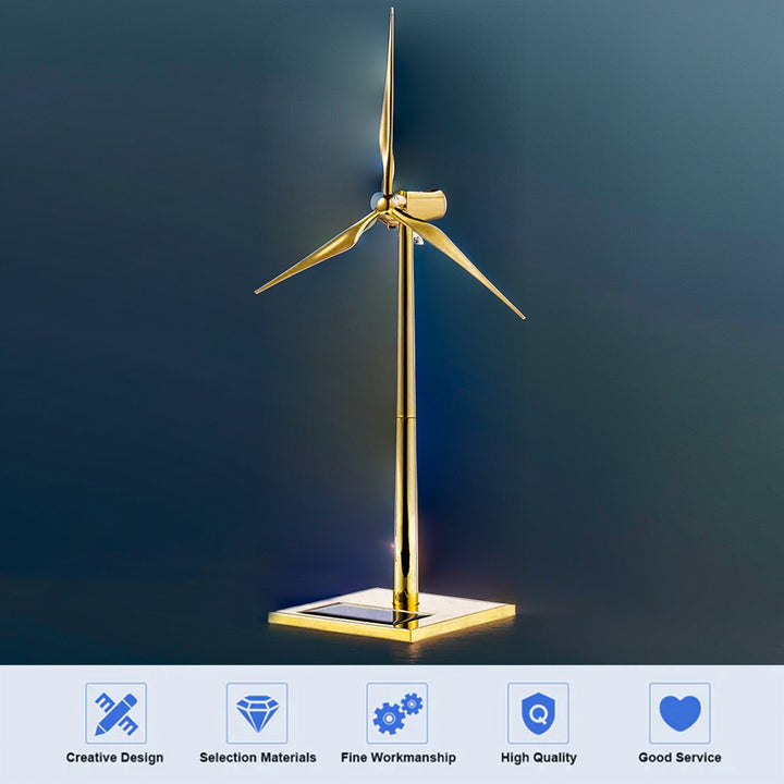 Windmill Model Assembly DIY 3D Metal Windmill Solar Powered Wind | RCGOFOLLOW