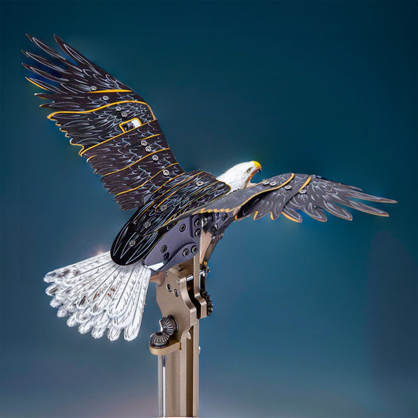 DIY 3D Bald Eagle Model Kit - Haliaeetus Leucocephalus with Flying and Flapping Wings