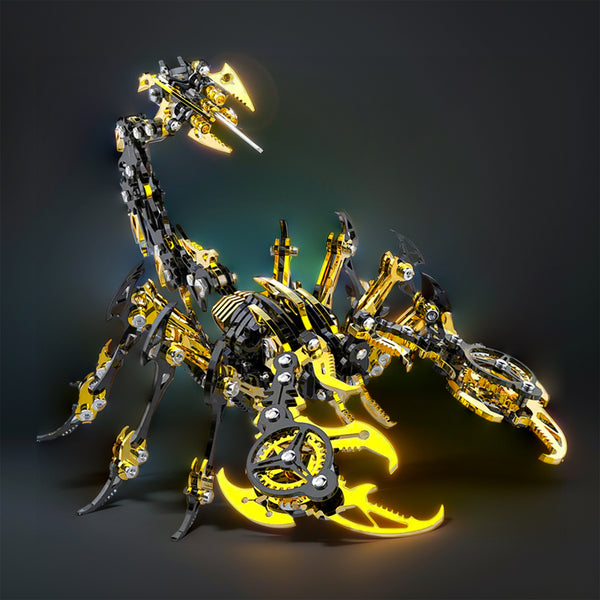 DIY 3D Metal Mechanical Punk Scorpion Animal Puzzle Model Assembly Kit