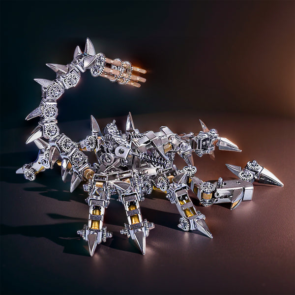 DIY 3D Metal Mechanical War Scorpion Puzzle Model Assembly Kit