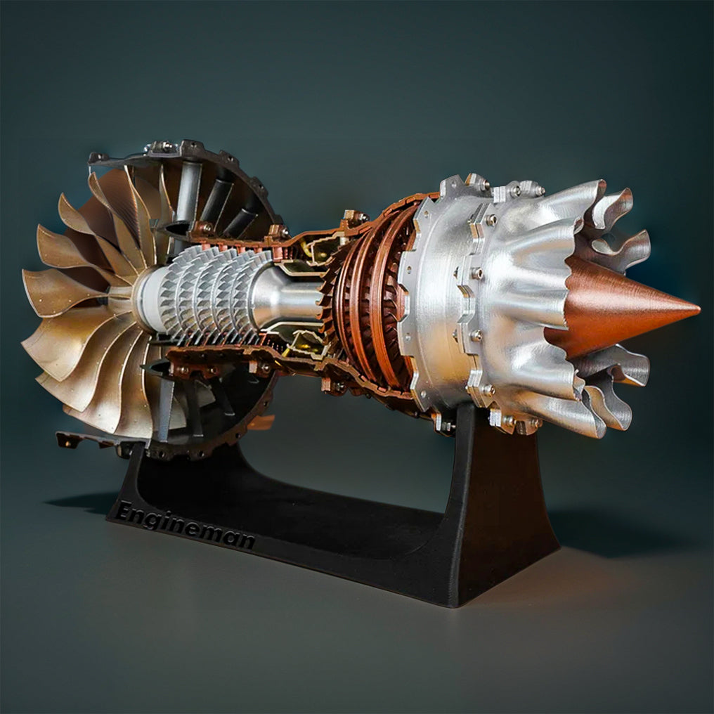 Kit Modèle Moteur Turbofan WS-15 1/20 - 150 Pièces - Construction DIY - Pour Adultes Et Collectionneurs - Éducatif STEM - 9