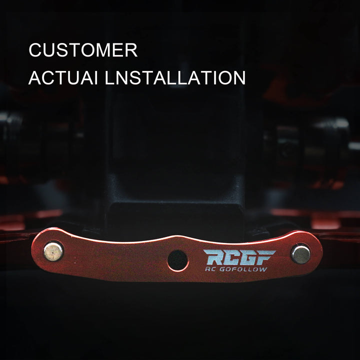 RCGOFOLLOW RCGF 1/10 Traxxas Slash Stampede Rustler Hoss Aluminium Suspension Arms Upgrades,Red