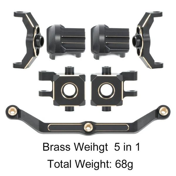 1/18 Traxxas TRX4M Defender Bronco Brass Weights Steering Link Upgrades Black